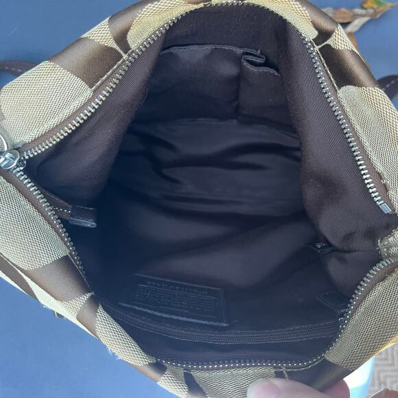 COACH Signature Crossbody, Brown Logo Print - Picture 16 of 16